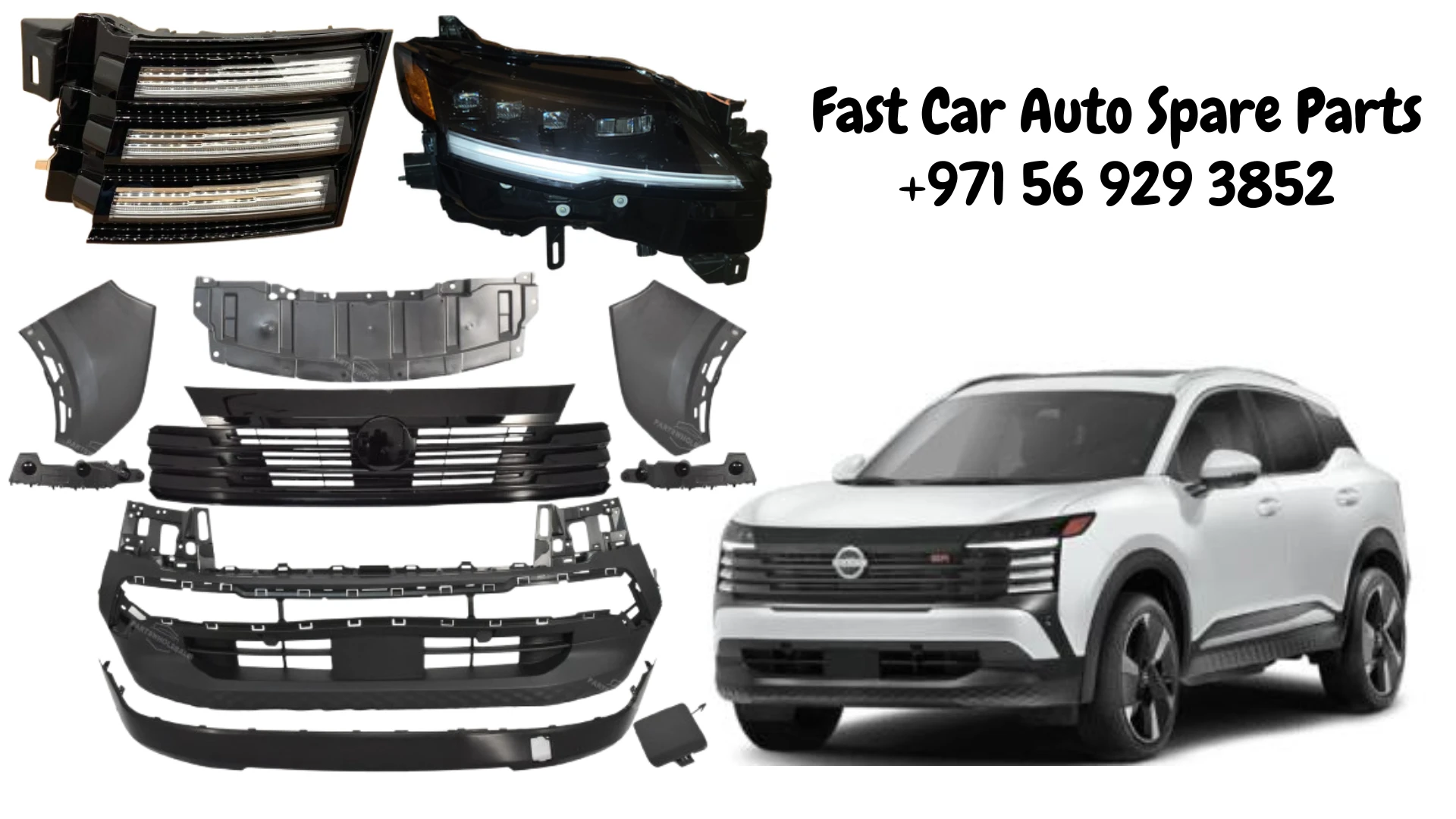 Nissan Kicks Bumper Grille Head Lamp Day Running Light 2025-2026-2027