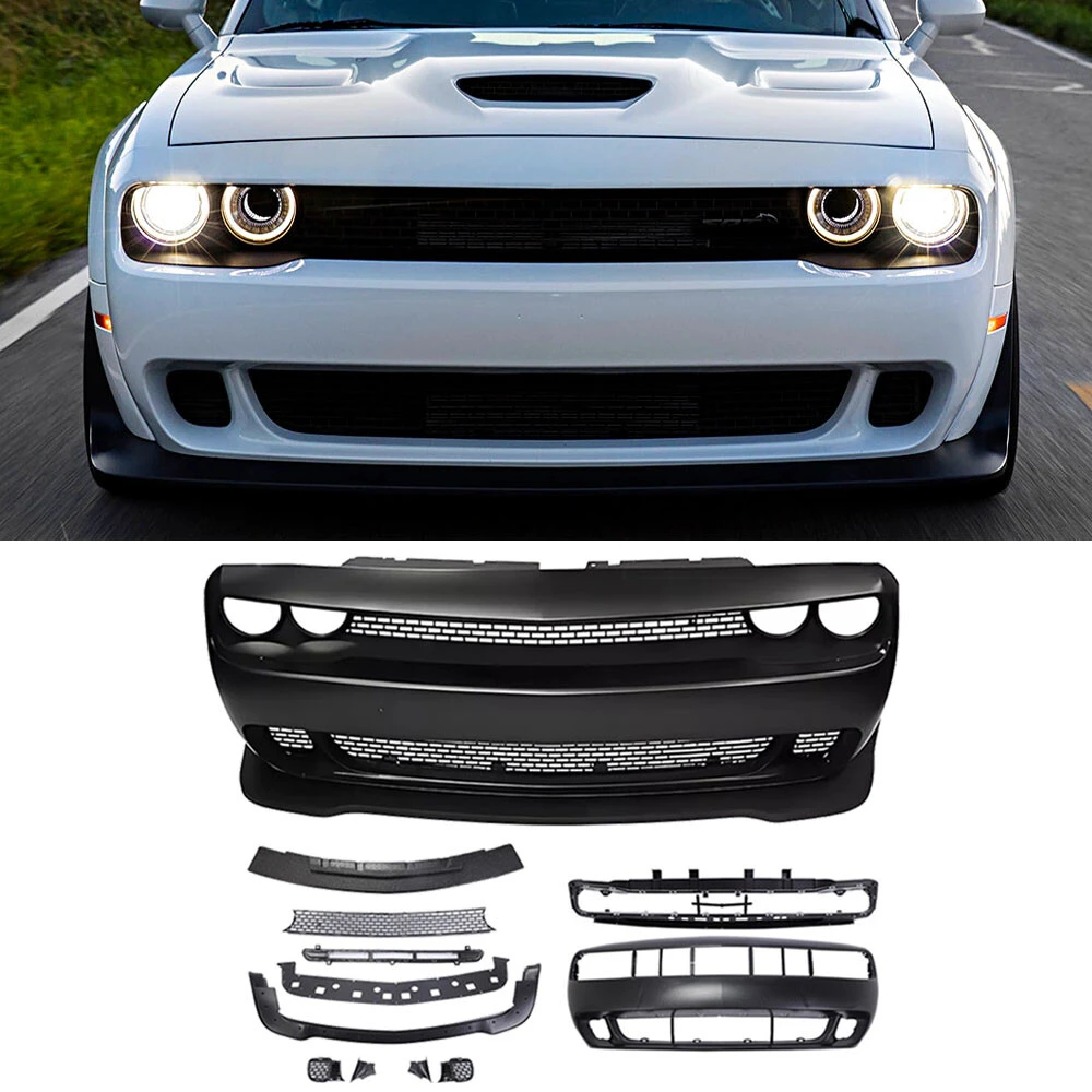 Dodge Challenger 2015-2016-2017-2018-2019-2020-2021-2022-2023 Front Bumper Hellcat SRT- Bumper Complete