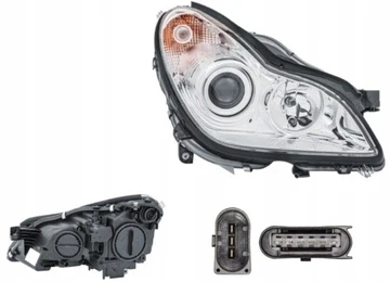 Mercedes Mercedes Cls w219 Headlights 2004-2007 hella right