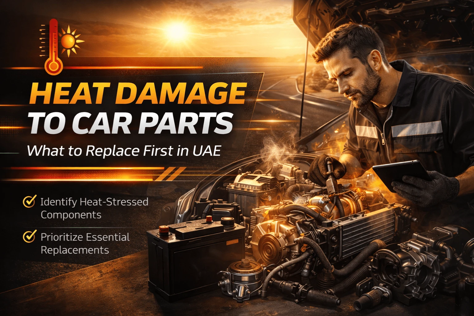 car radiator and cooling system maintenance in hot weather UAE