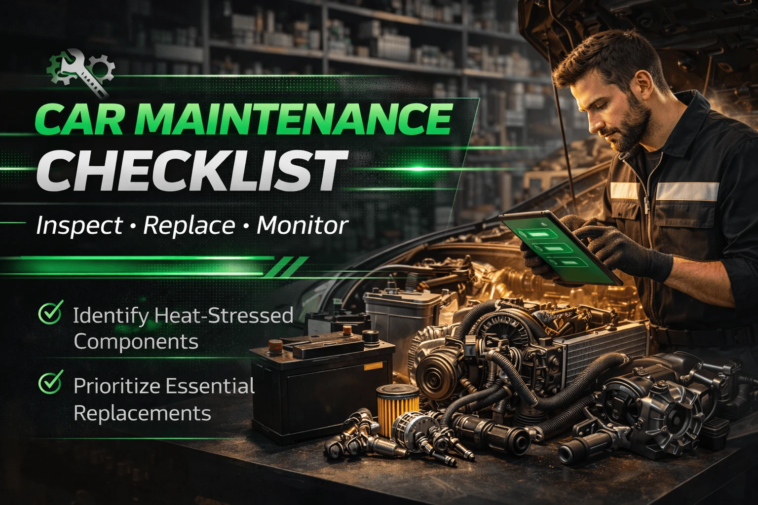 routine vehicle inspection checklist for car maintenance