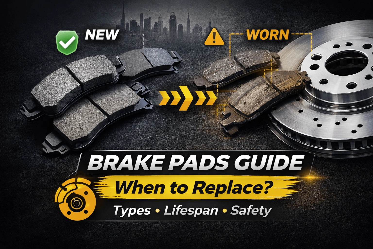 brake pads replacement process in UAE auto workshop