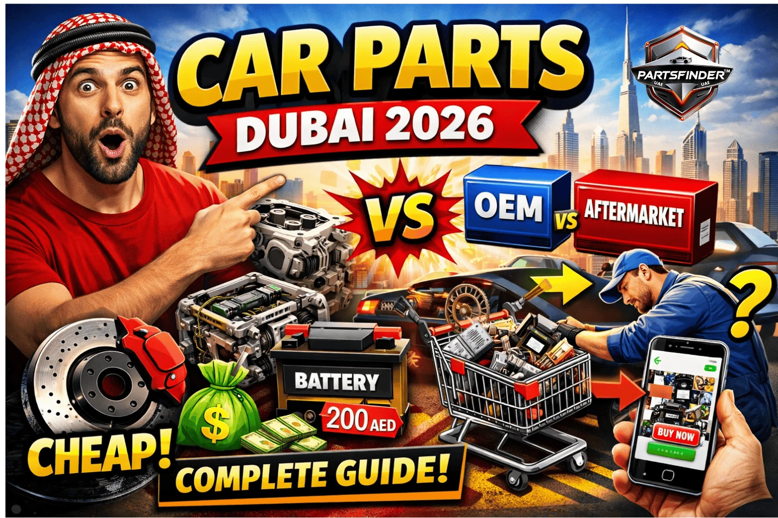 Auto spare parts shop in Al Quoz Dubai